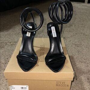 Steve Madden Women's Black Strappy Heels